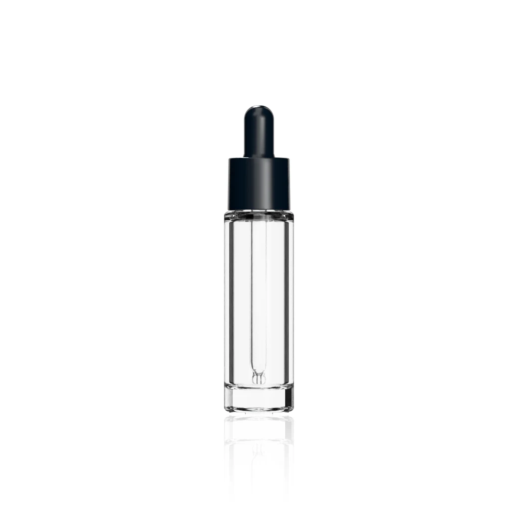 15ml (0.5 oz) glass cylinder dropper bottle
