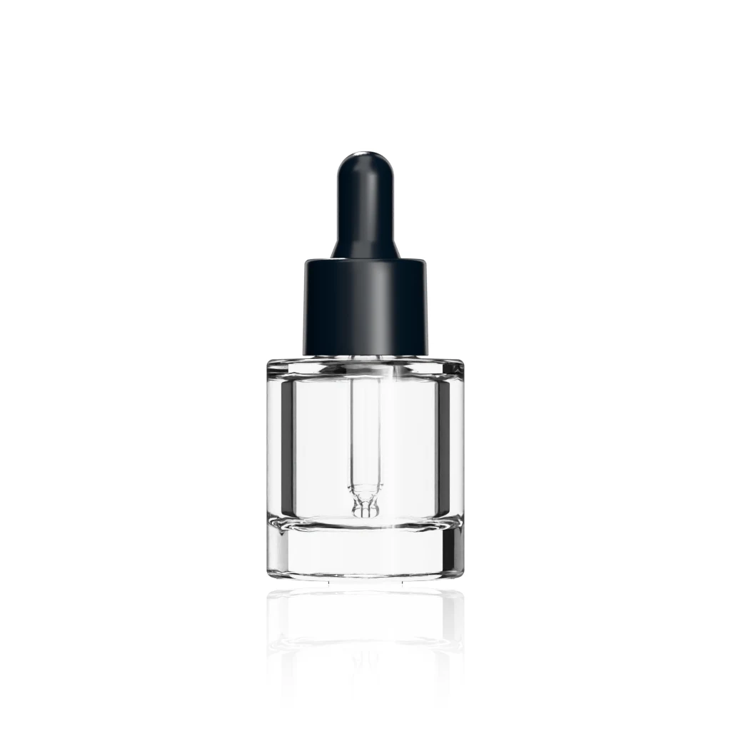 15ml (0.5 oz) glass cylinder dropper bottle