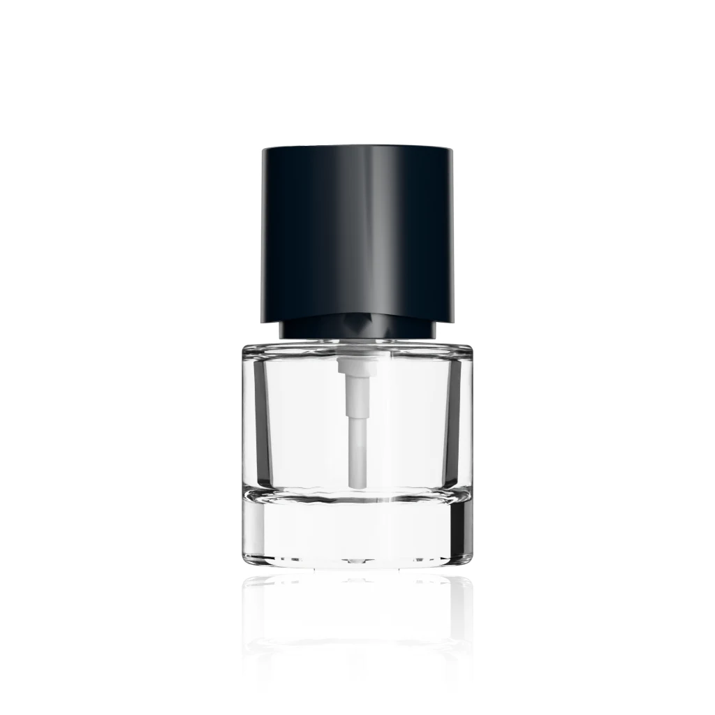 40ml (1.35 oz) glass french square pump bottle