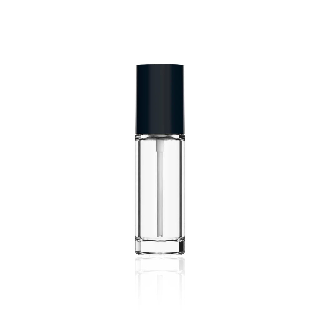 30ml (1 oz) glass cylinder pump bottle
