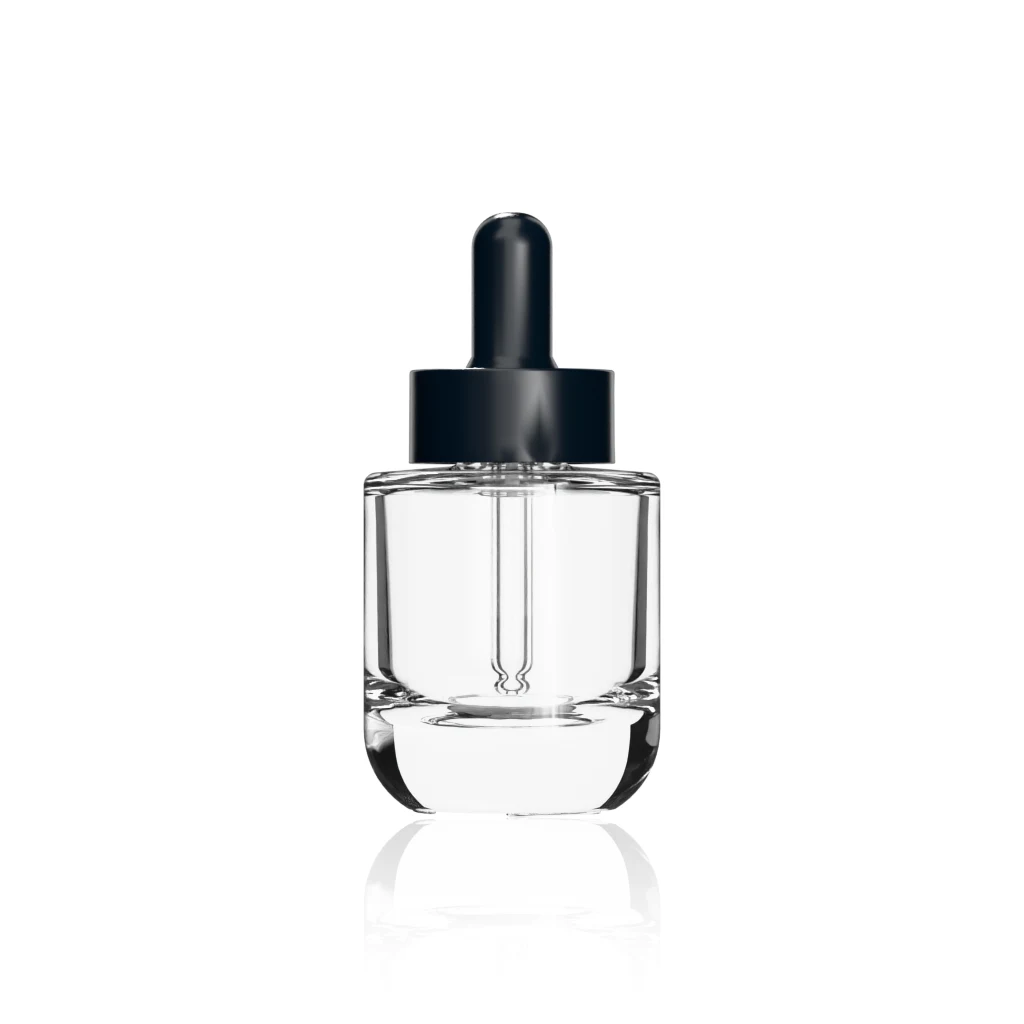 50ml (1.7 oz) glass cylinder dropper bottle