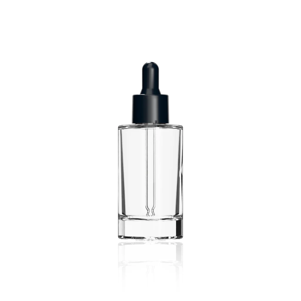 50ml (1.7 oz) glass cylinder dropper bottle