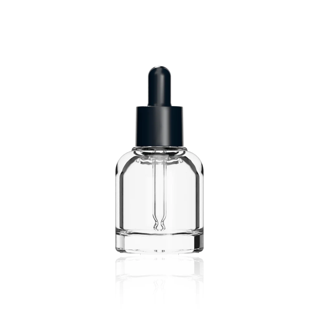 30ml (1 oz) glass boston round dropper bottle