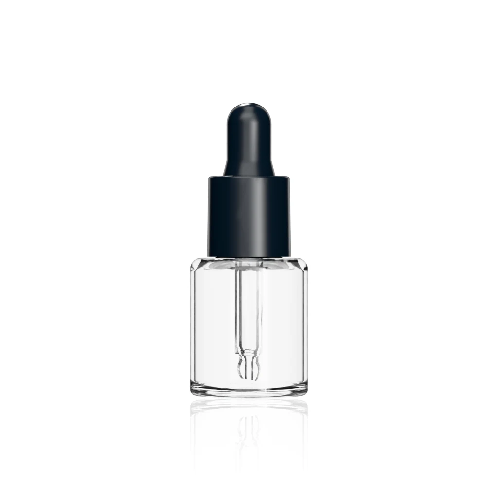 10ml (0.34 oz) glass euro round dropper bottle