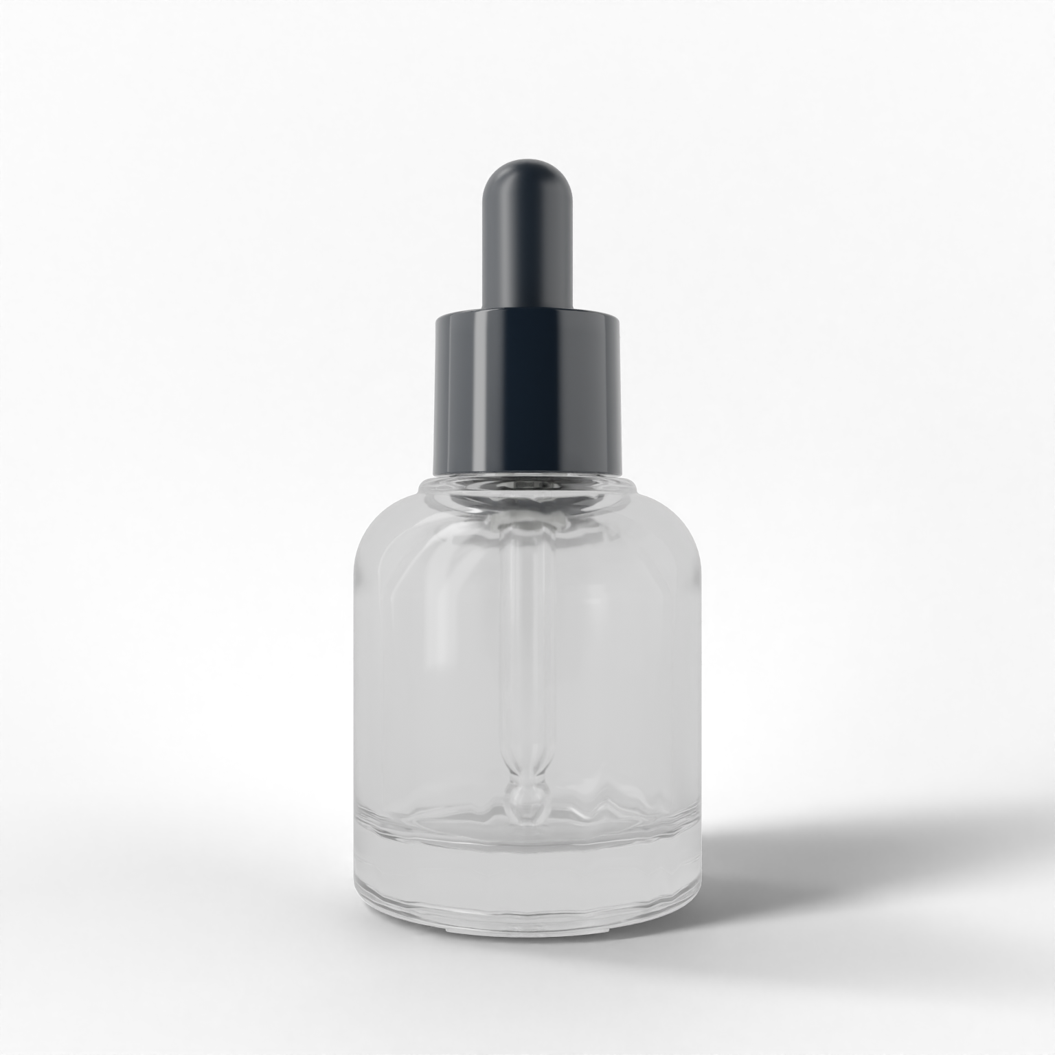 Premium squat glass dropper bottle