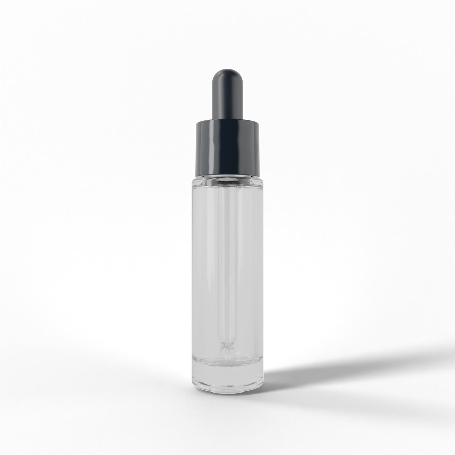 Slim glass dropper serum bottle