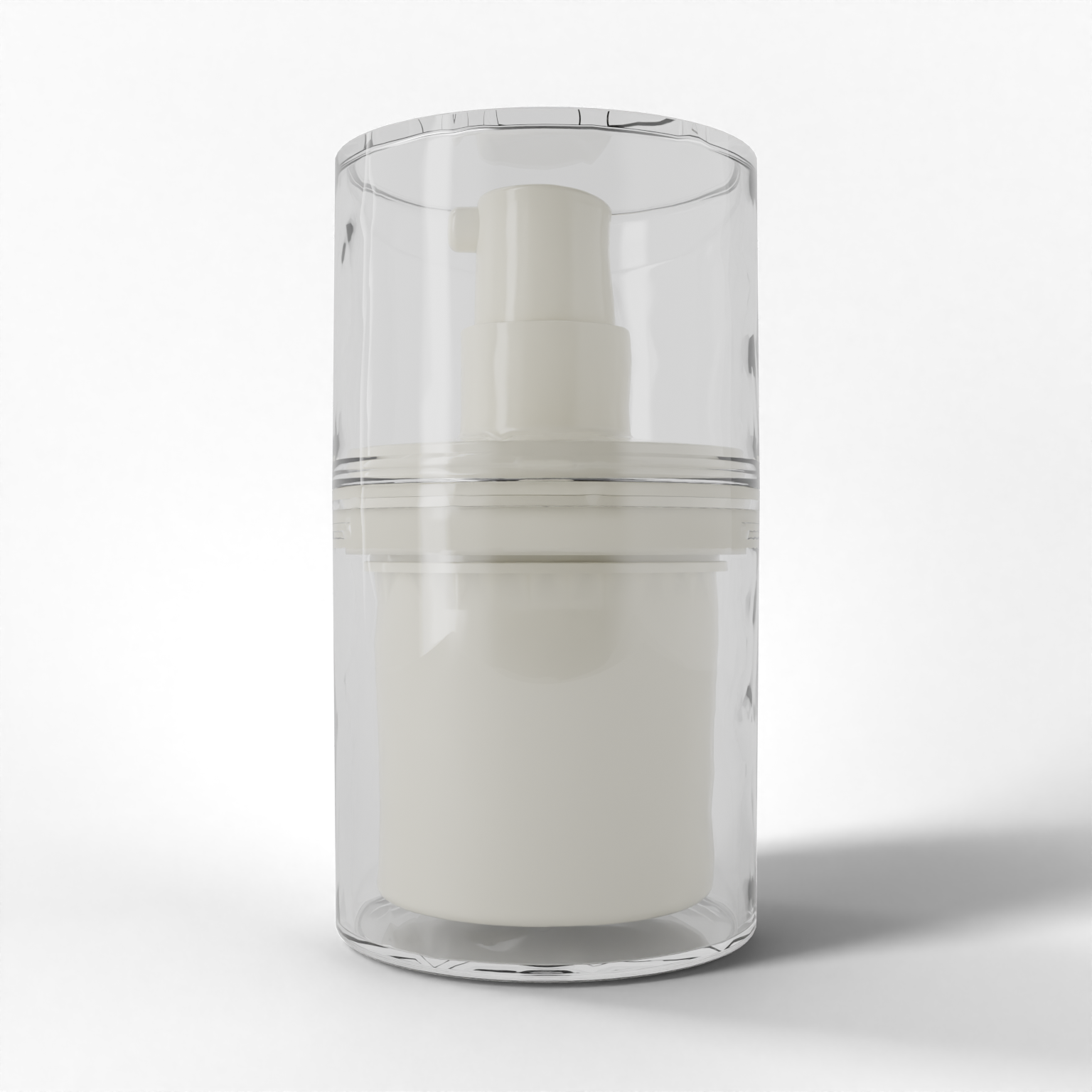 Refillable airless bottle