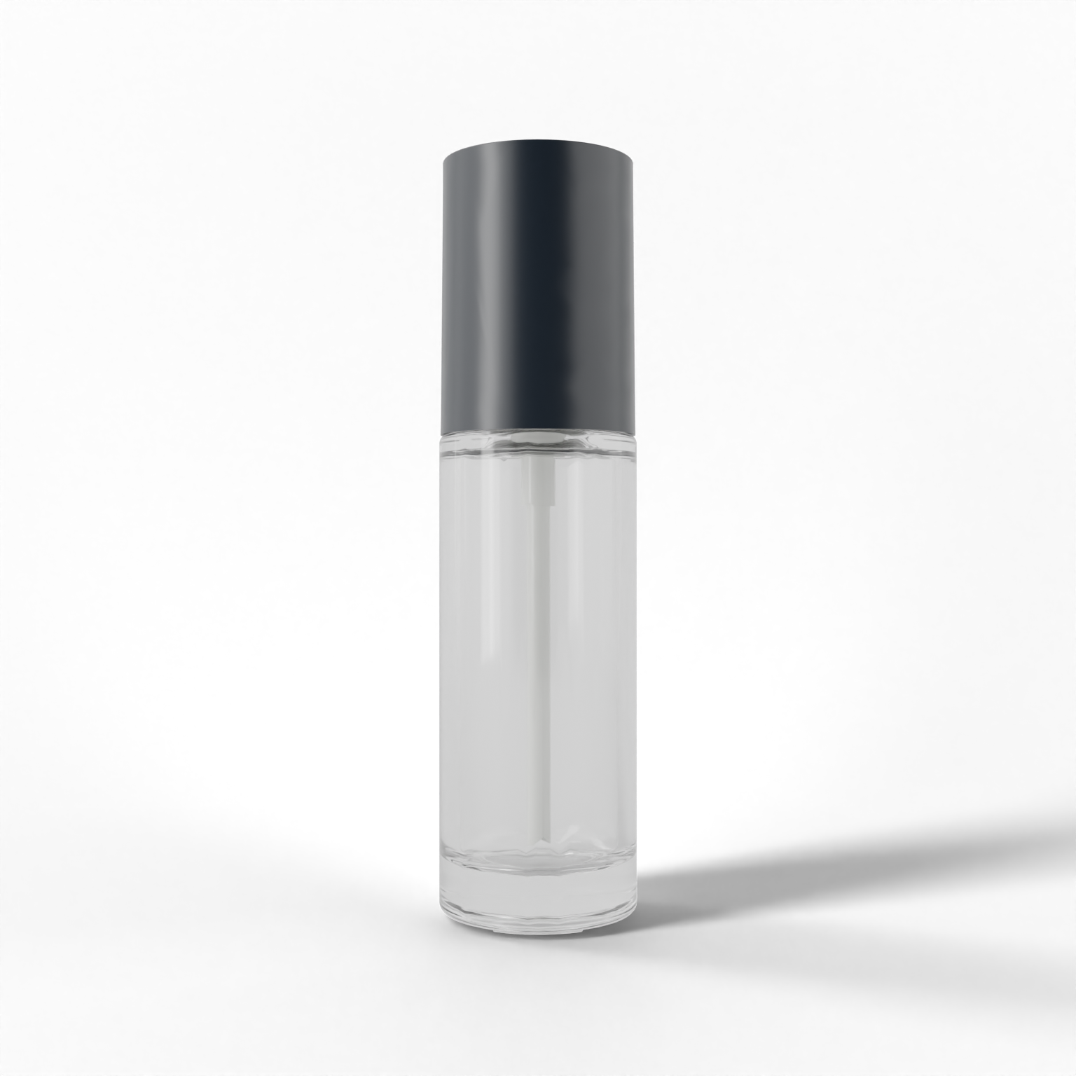 Slim straight round pump bottle