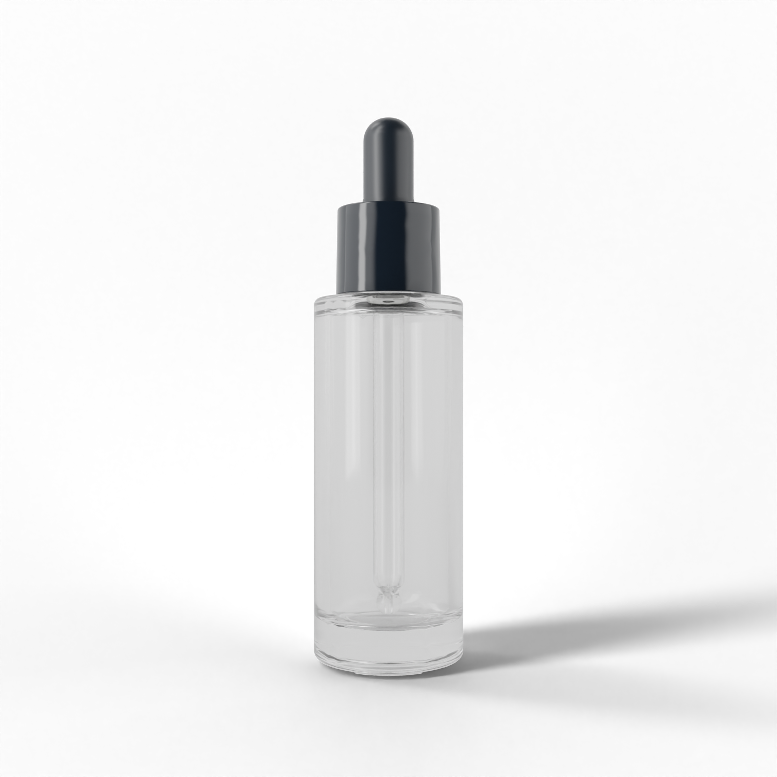 Slim straight round dropper bottle