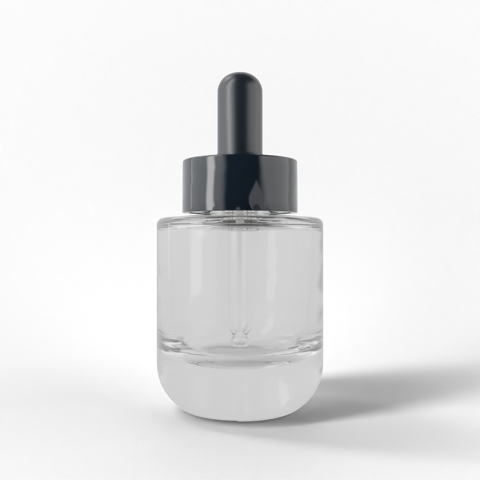 Round-arc base dropper bottle