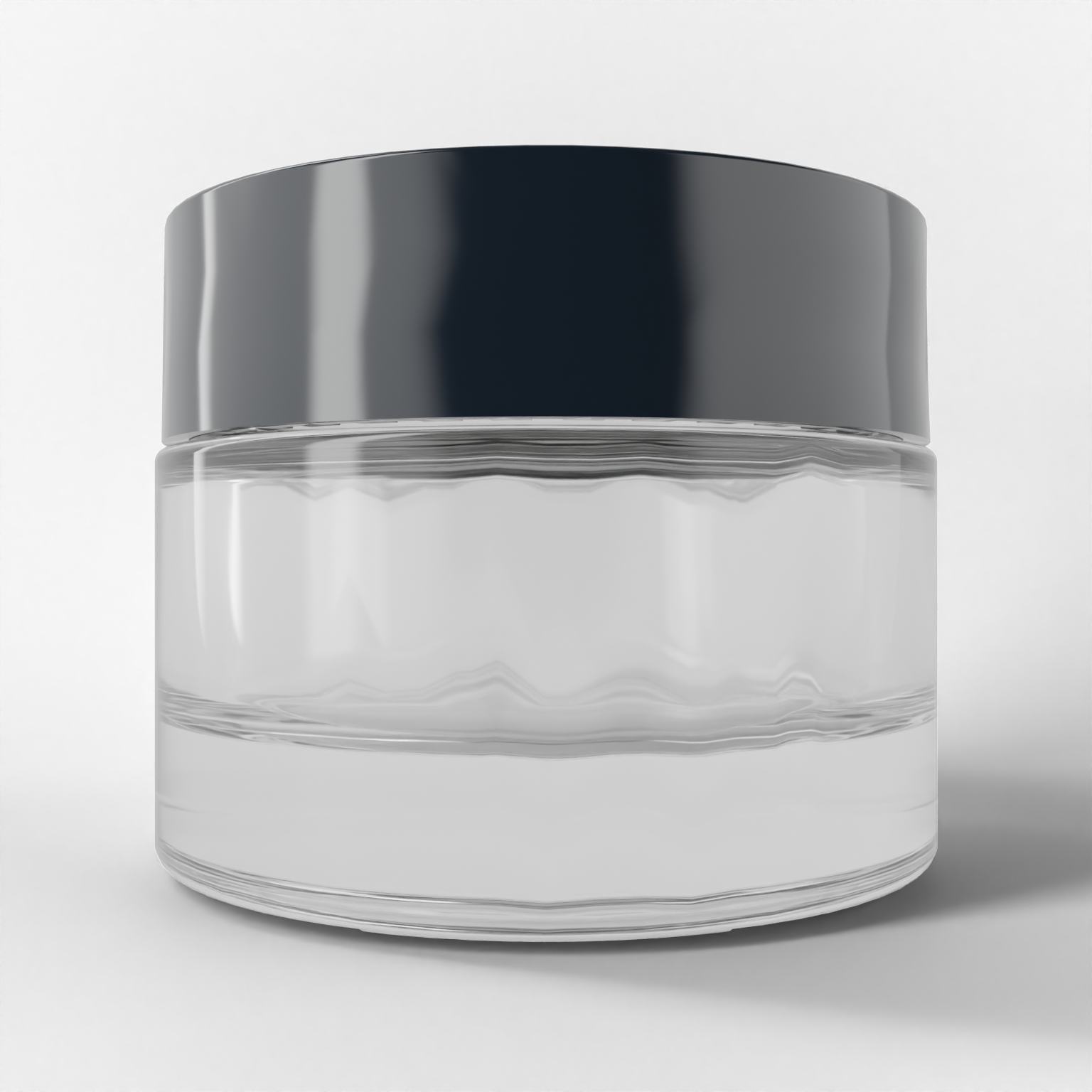 Straight round cream jar