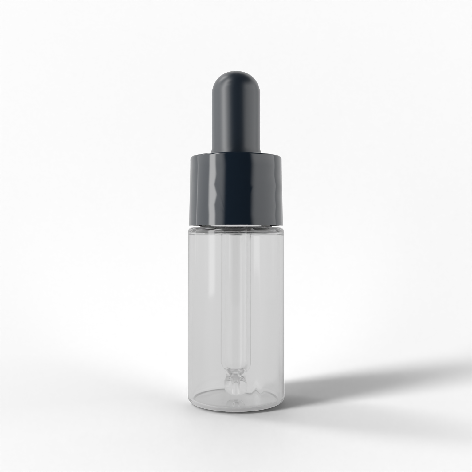 Screw-neck glass dropper bottle